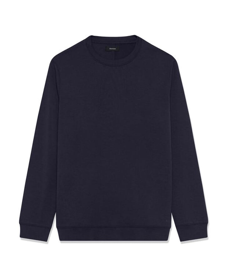 Heren longsleeve blauw
