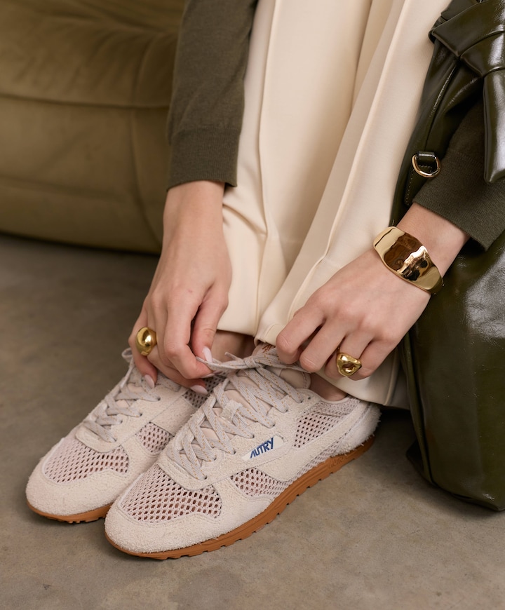 WINDSPIN LOW WOM dames sneakers beige