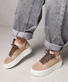 Isa Josie dames sneakers beige