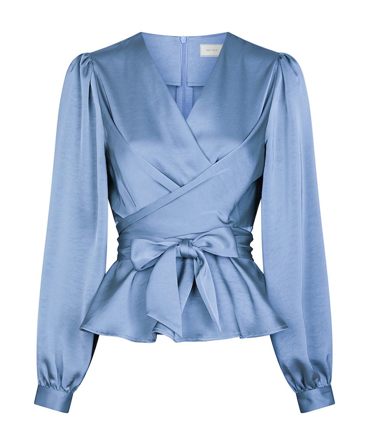 Dames blouse blauw