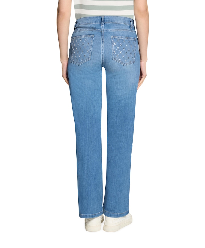 dames jeans blauw