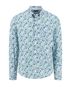 Heren overhemd lange mouw groen