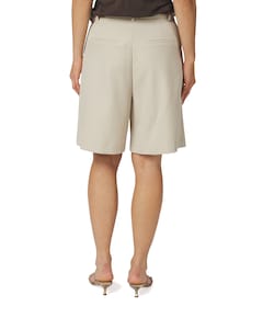 Nika Structure dames korte broek ecru