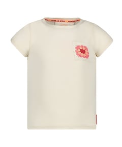 Meisjes t-shirt ecru