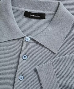 Heren polo blauw
