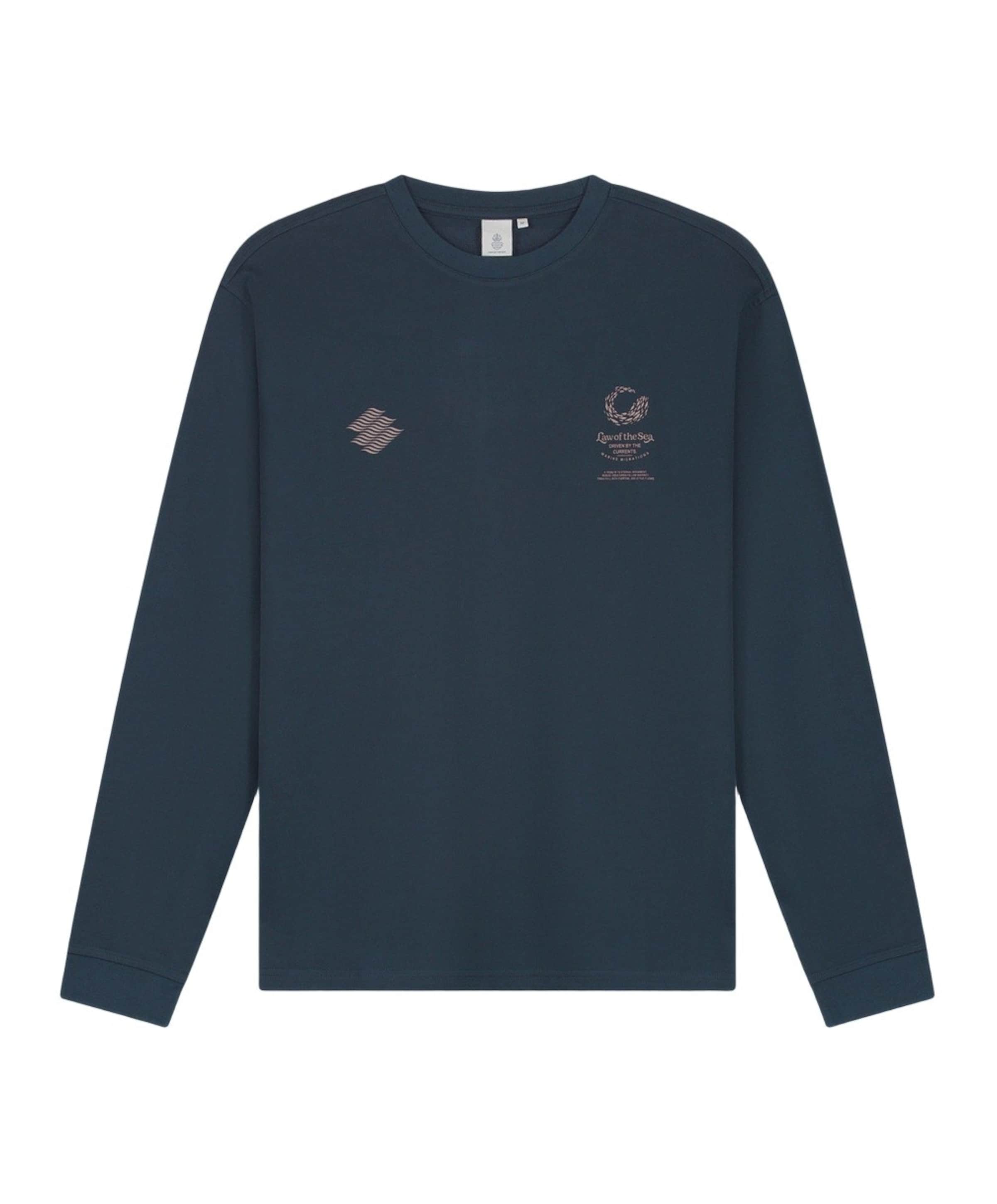 Heren longsleeve blauw
