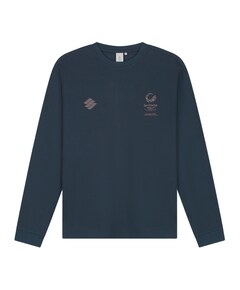 Heren longsleeve blauw