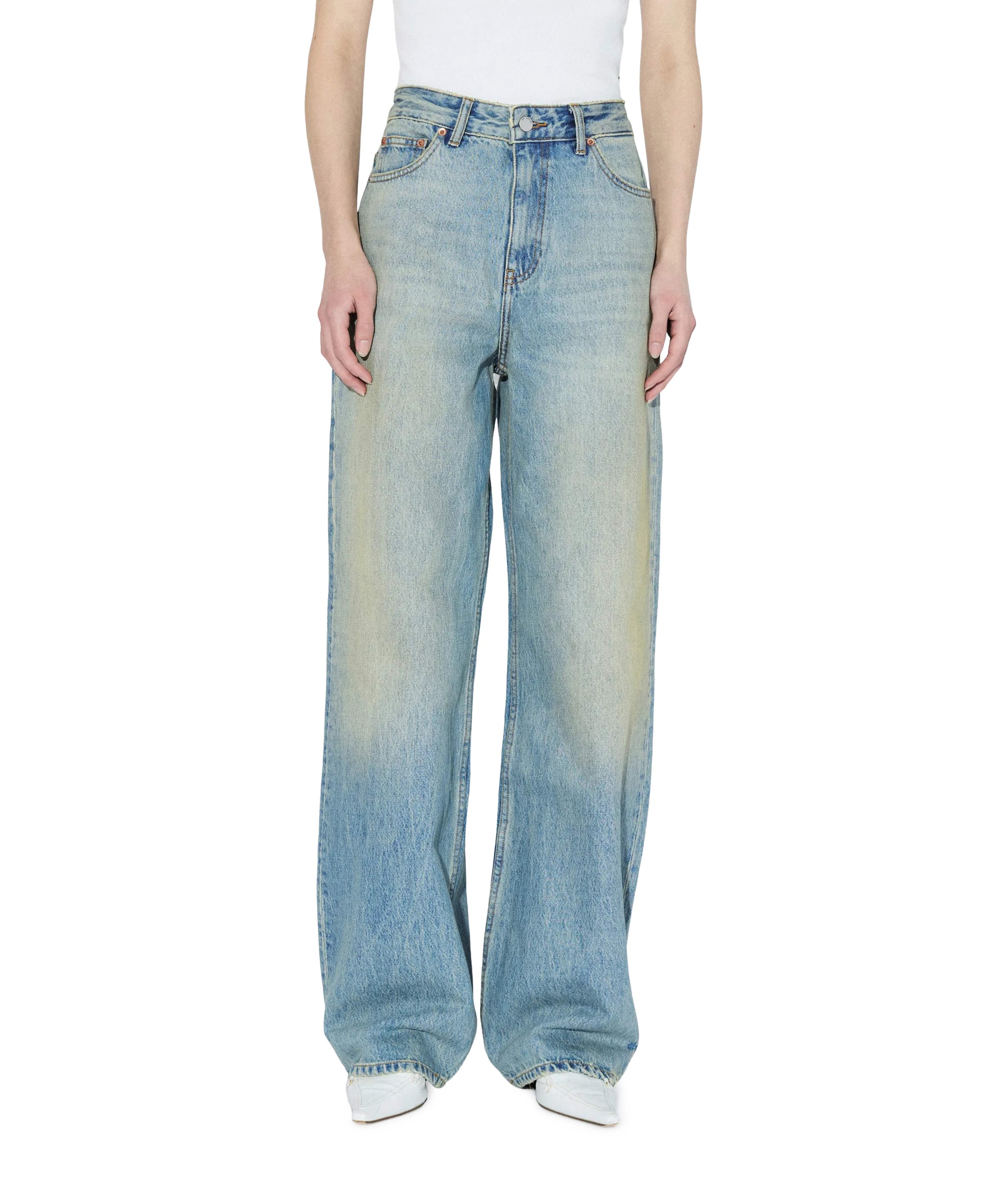 Donna dames jeans blauw