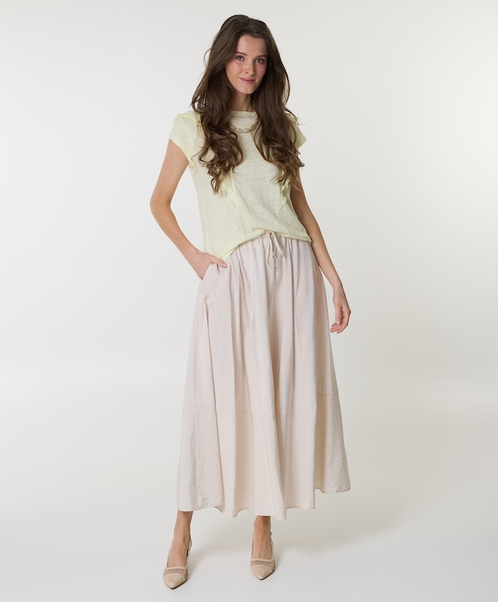 Dames rok beige