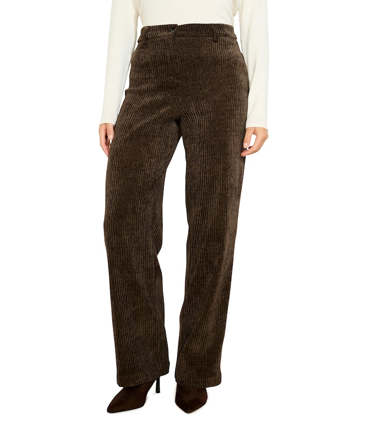 PS-EXCORD2E dames broek bruin