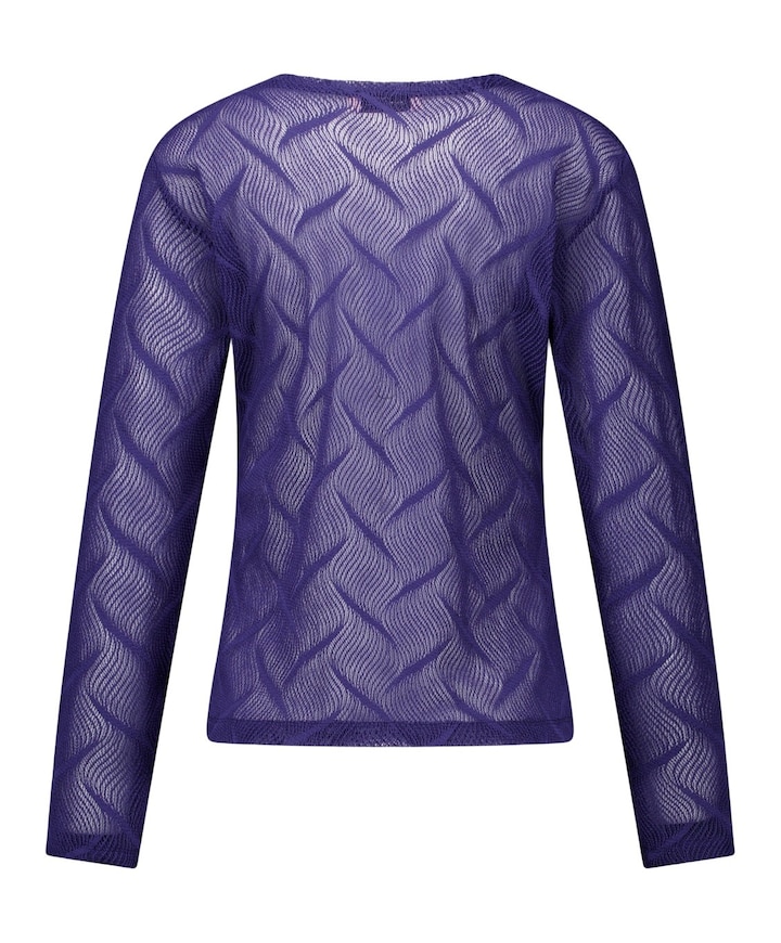 Dames longsleeve blauw