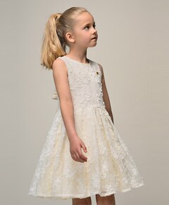 Meisjes jurk ecru