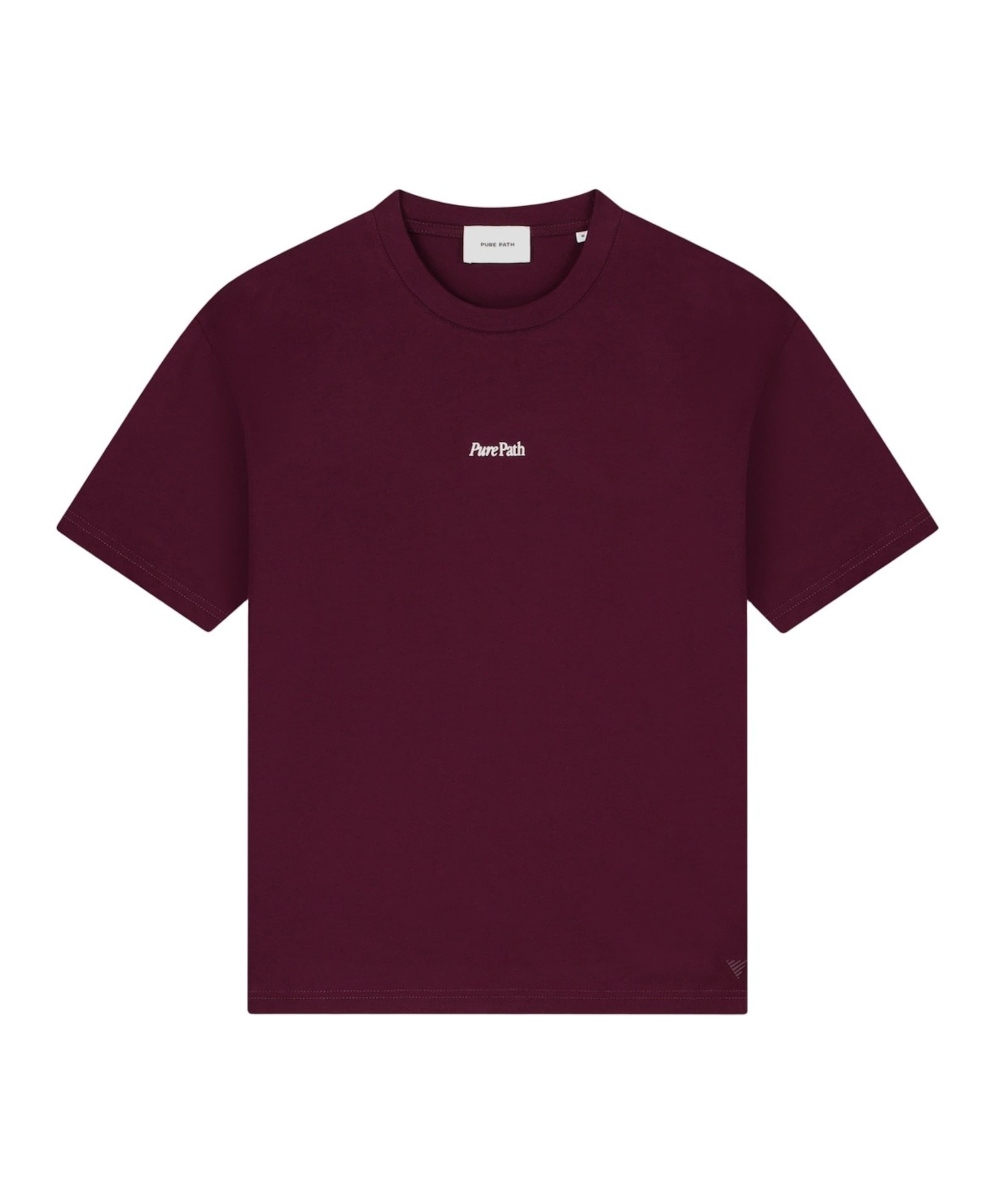 Heren T-shirt bordeaux