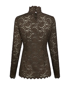 Dames top bruin