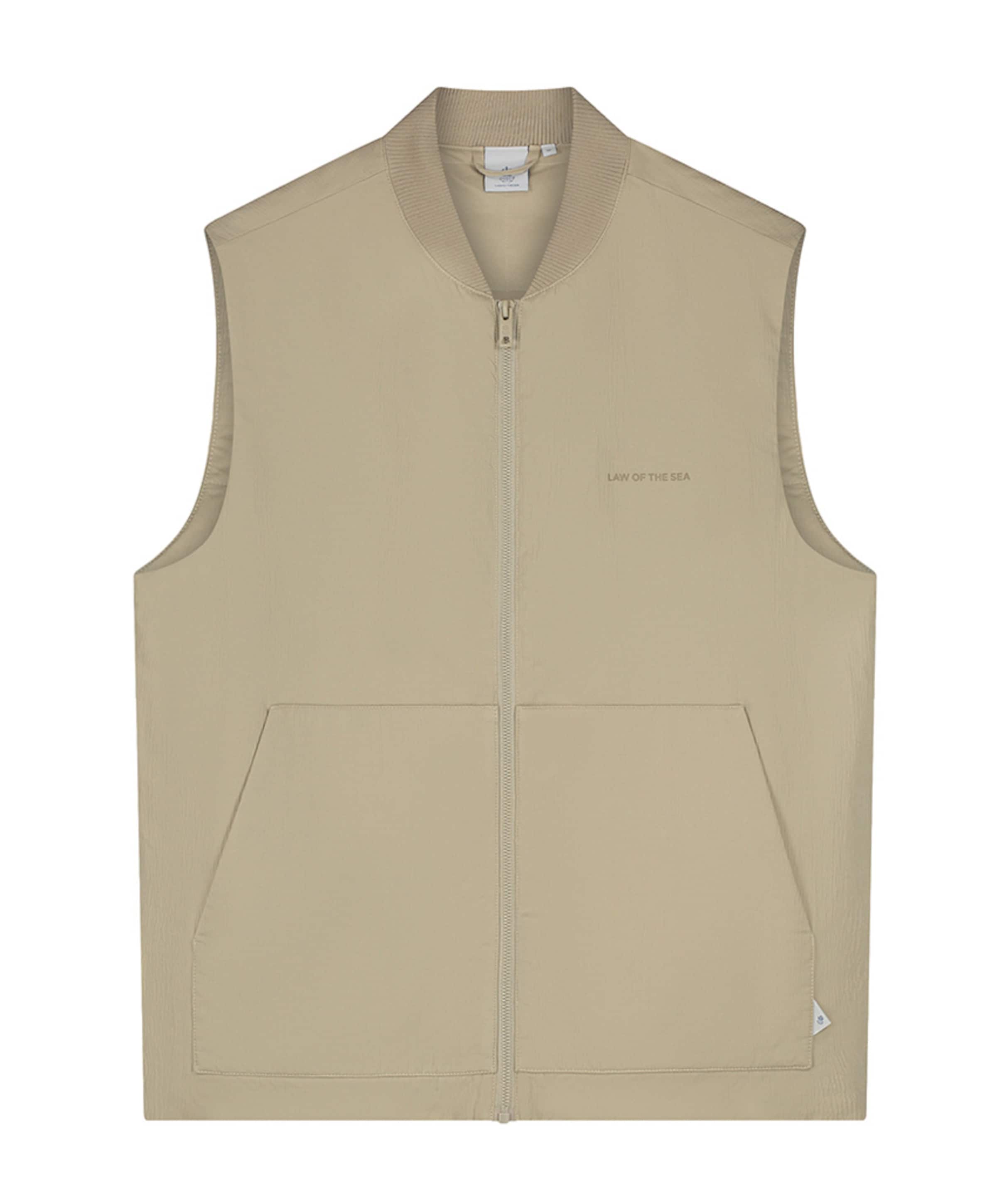 Heren bodywarmer beige