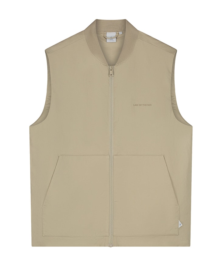 Heren bodywarmer beige