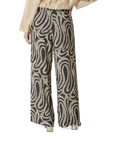 Print dames broek zwart