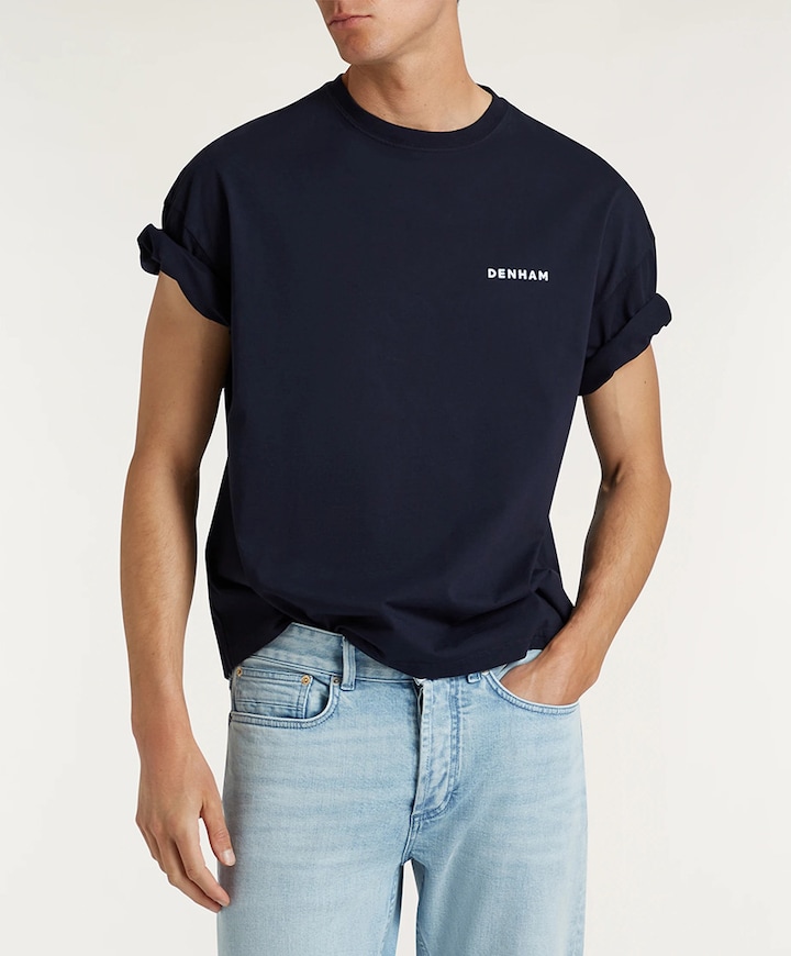 Heren T-shirt blauw