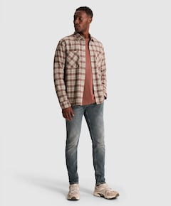 Heren overshirt beige