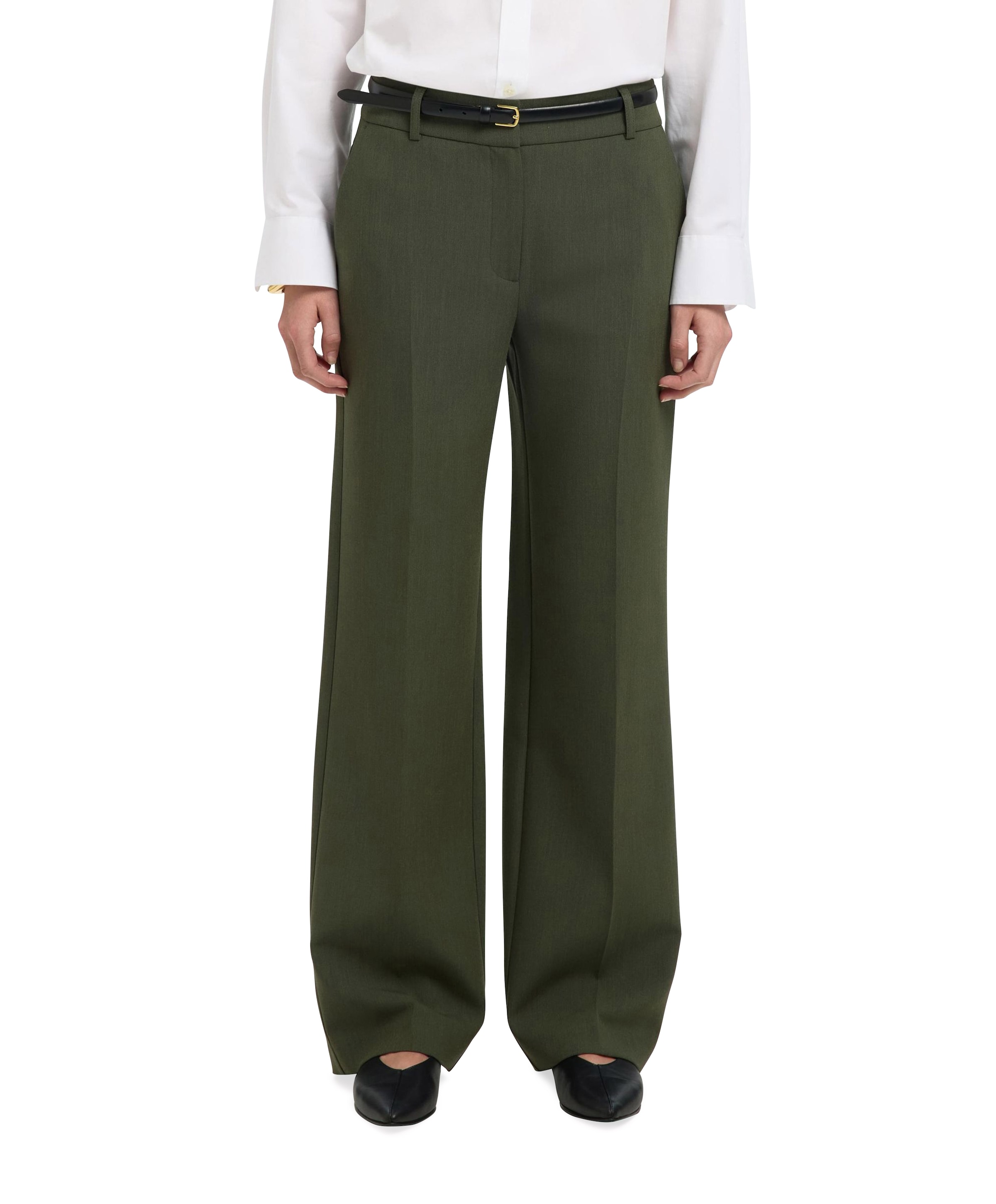 SLFRITA MW WIDE MEL NOOS broek groen