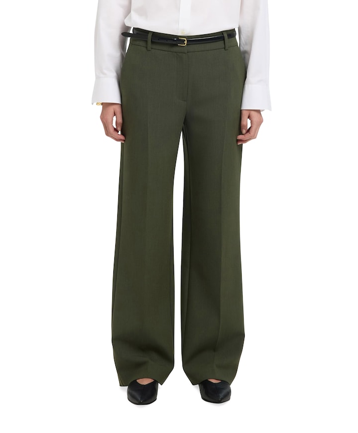 SLFRITA MW WIDE MEL NOOS broek groen