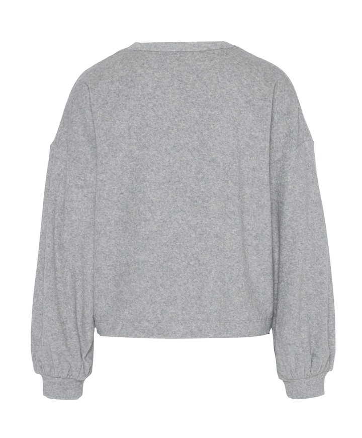 Dames pyjamatop grijs