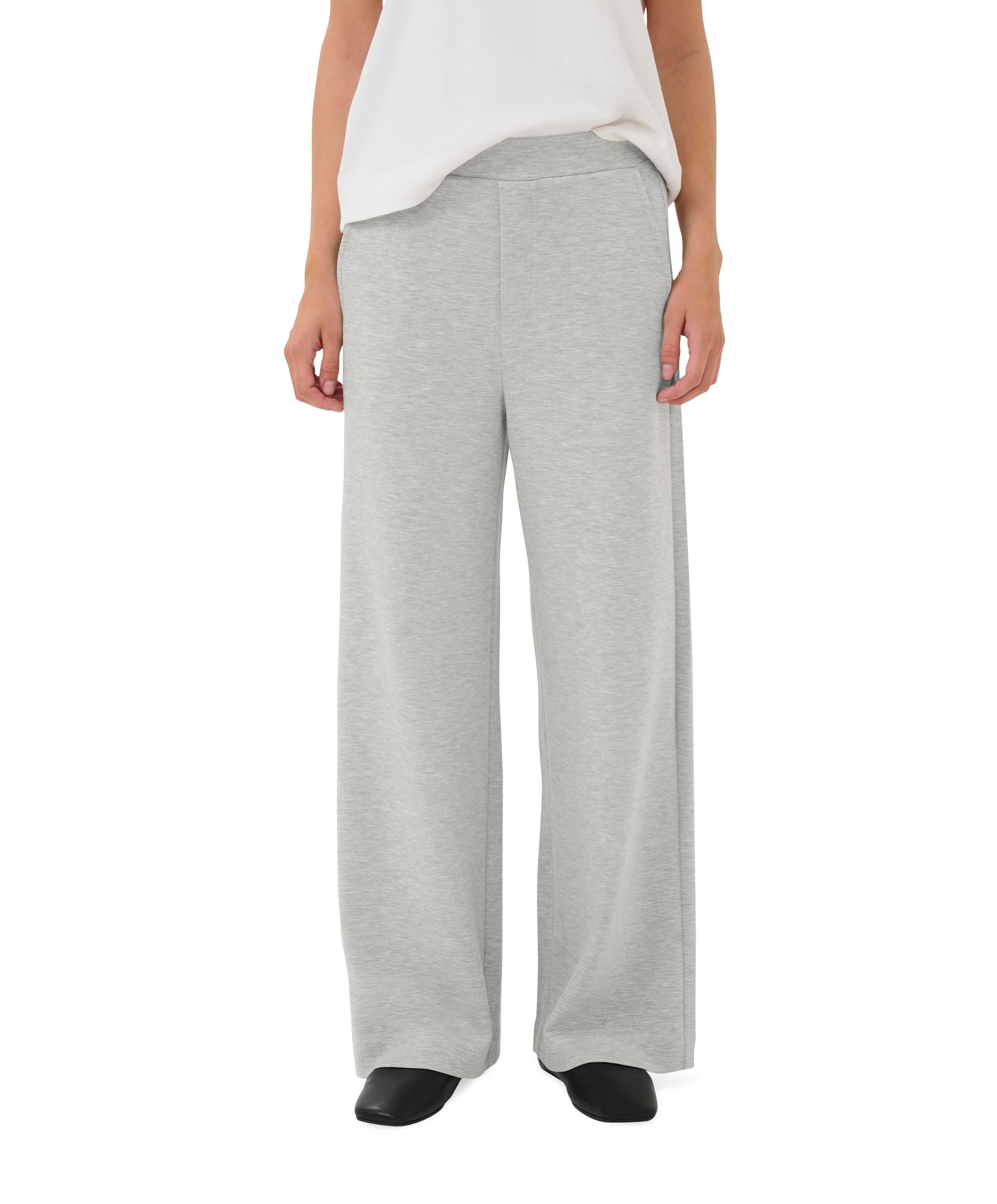 GincetteIW Melange dames broek grijs