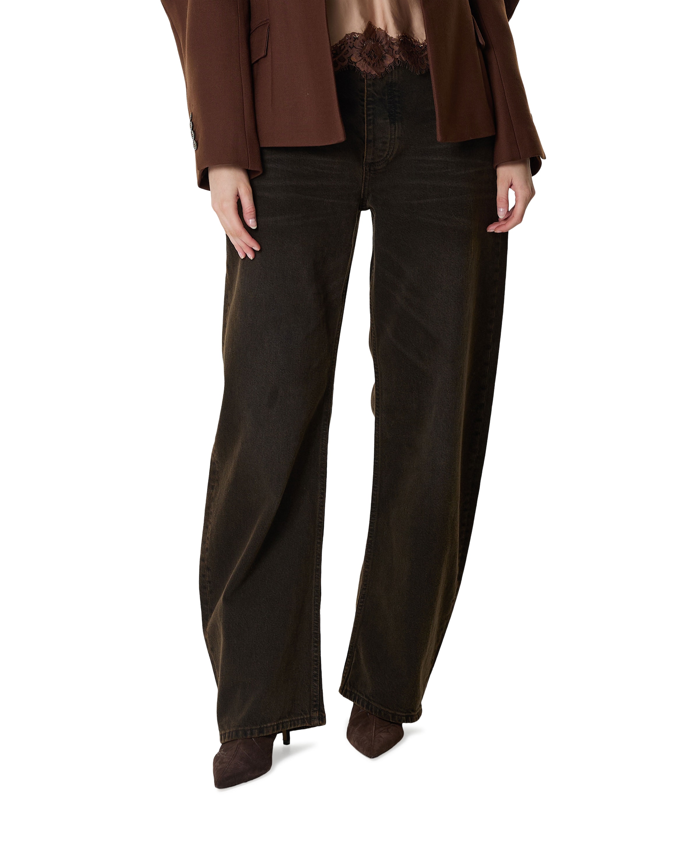Lulu Denim dames jeans bruin