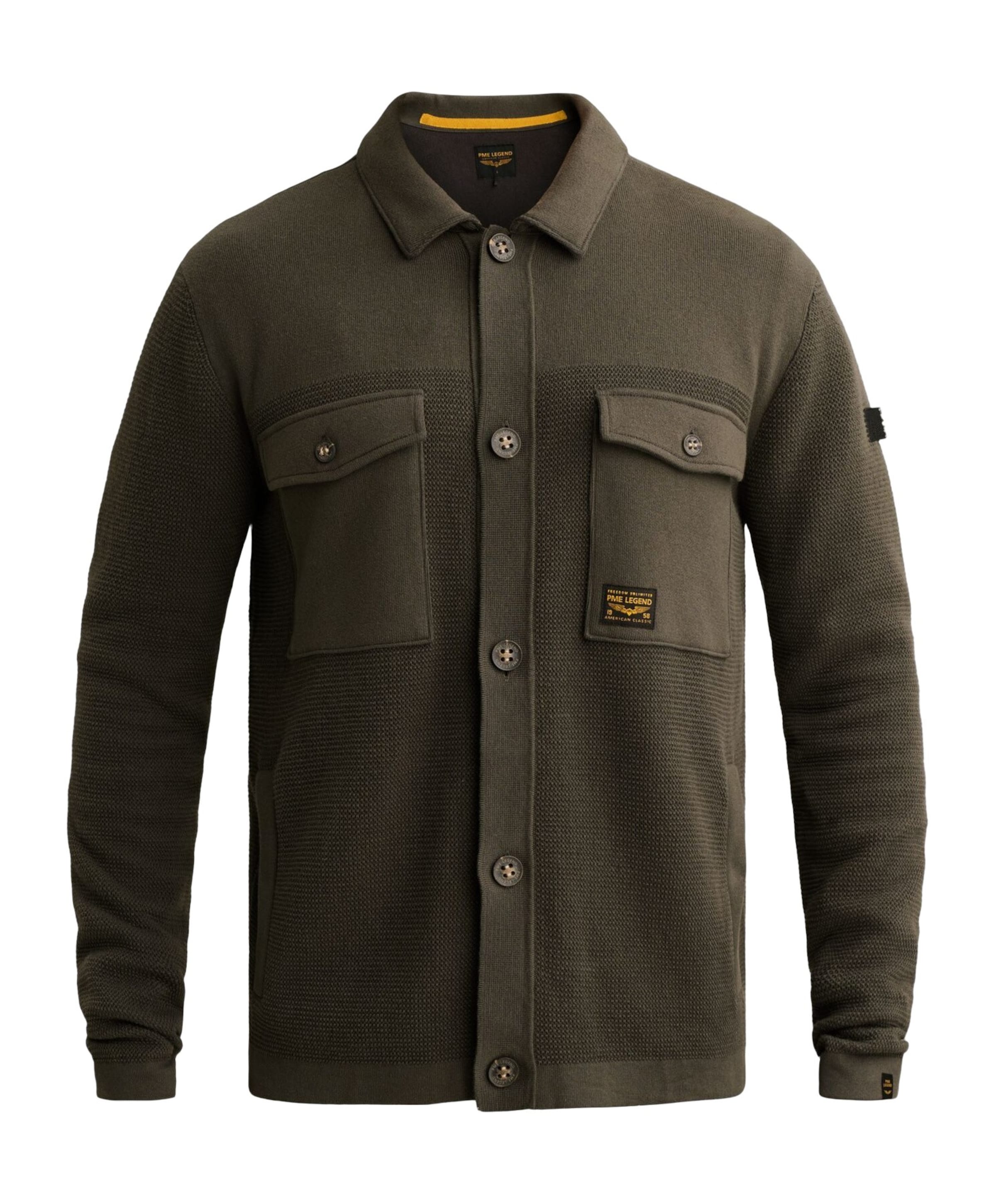 Heren overshirt groen