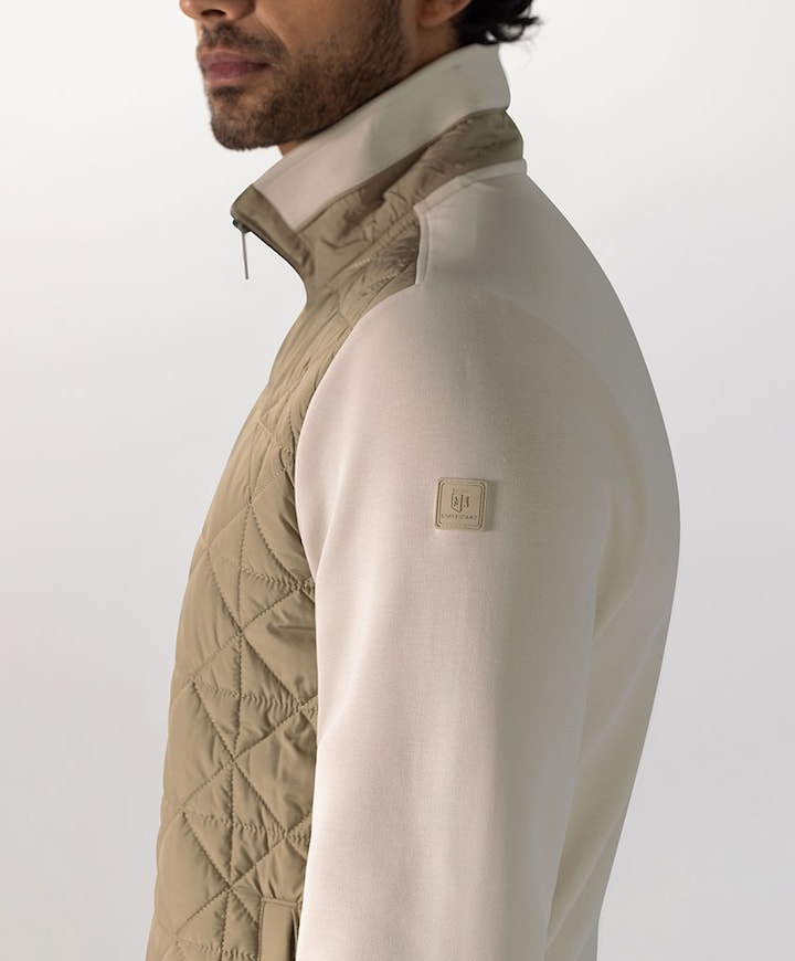 Heren vest beige