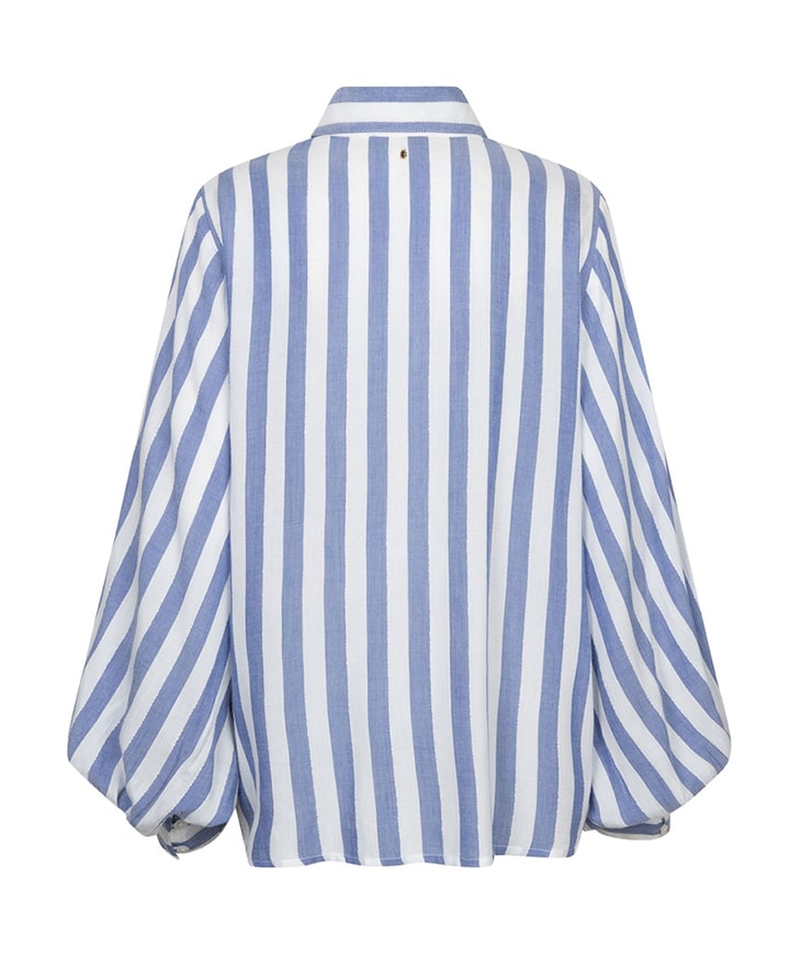 Dames blouse blauw