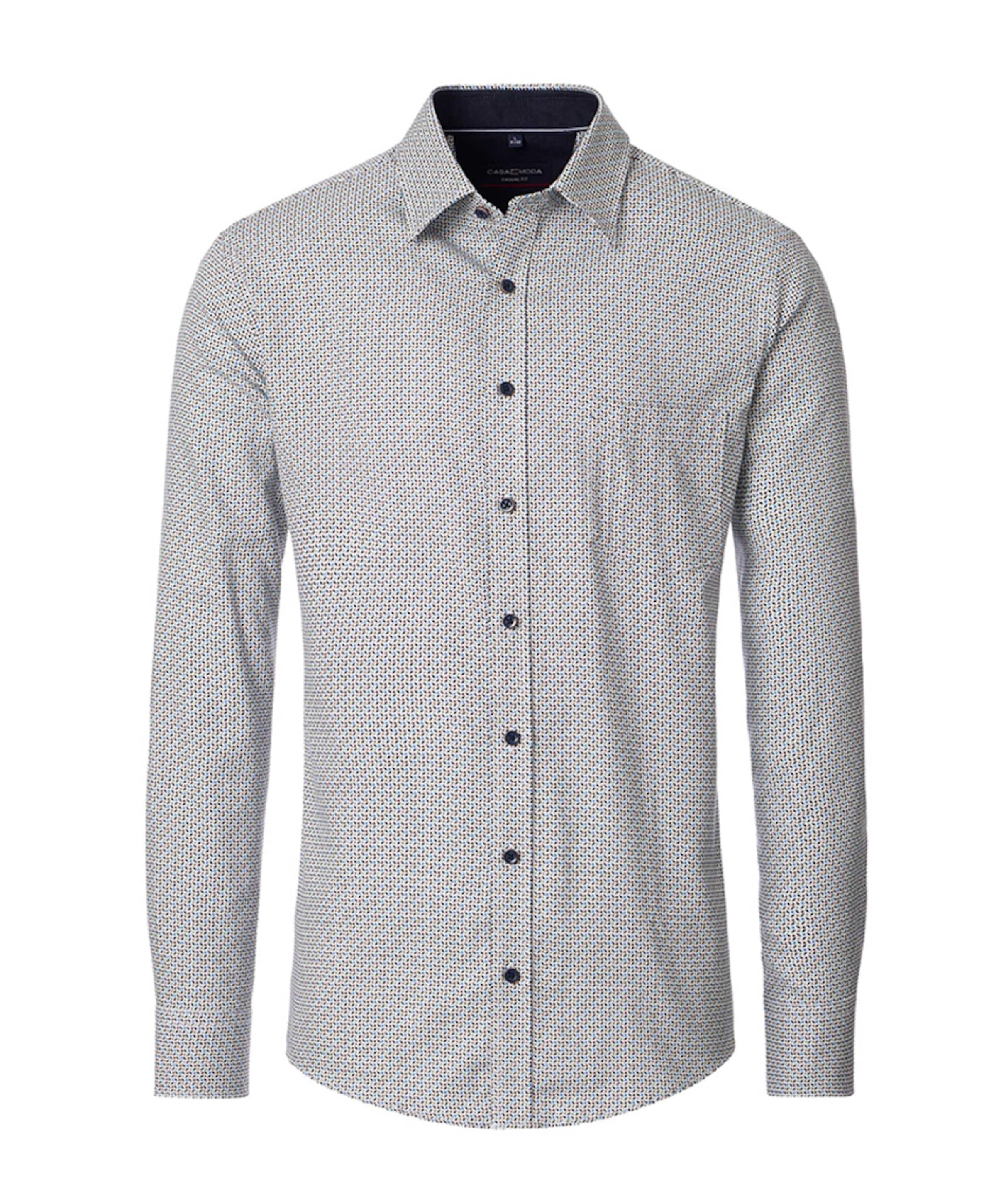 Heren overhemd lange mouw multicolor