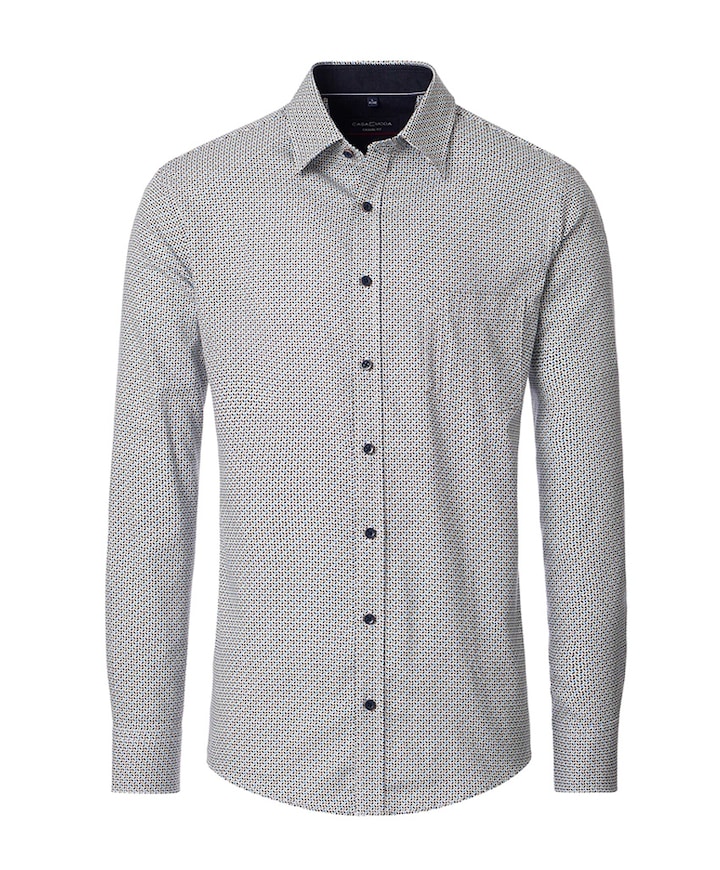 Heren overhemd lange mouw multicolor