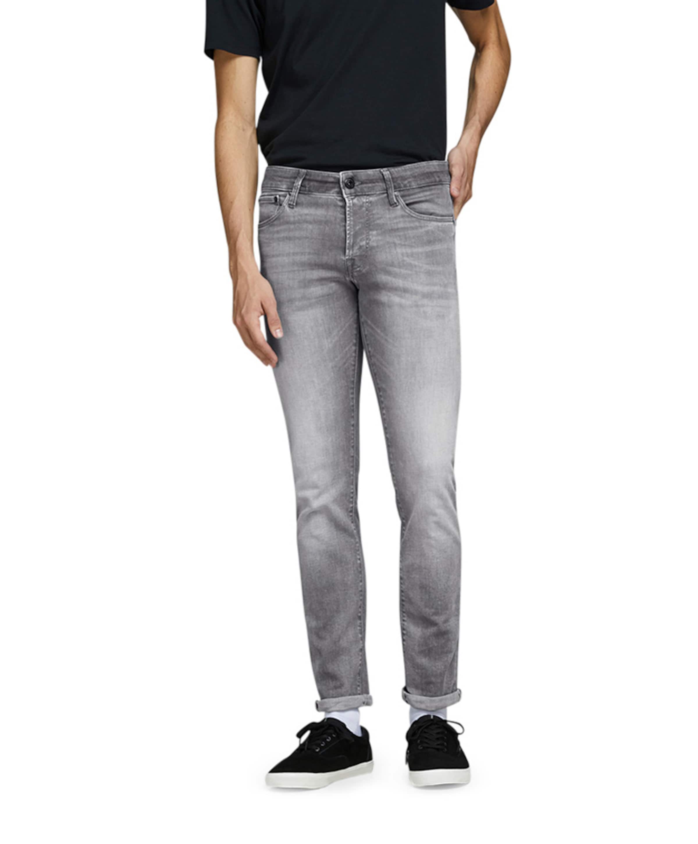 JJGLENN JJICON JJ2 heren jeans grijs