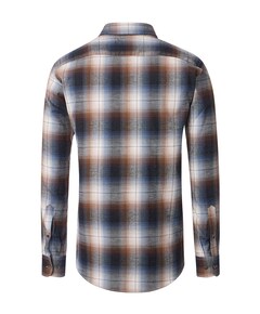 Heren overhemd lange mouw grijs