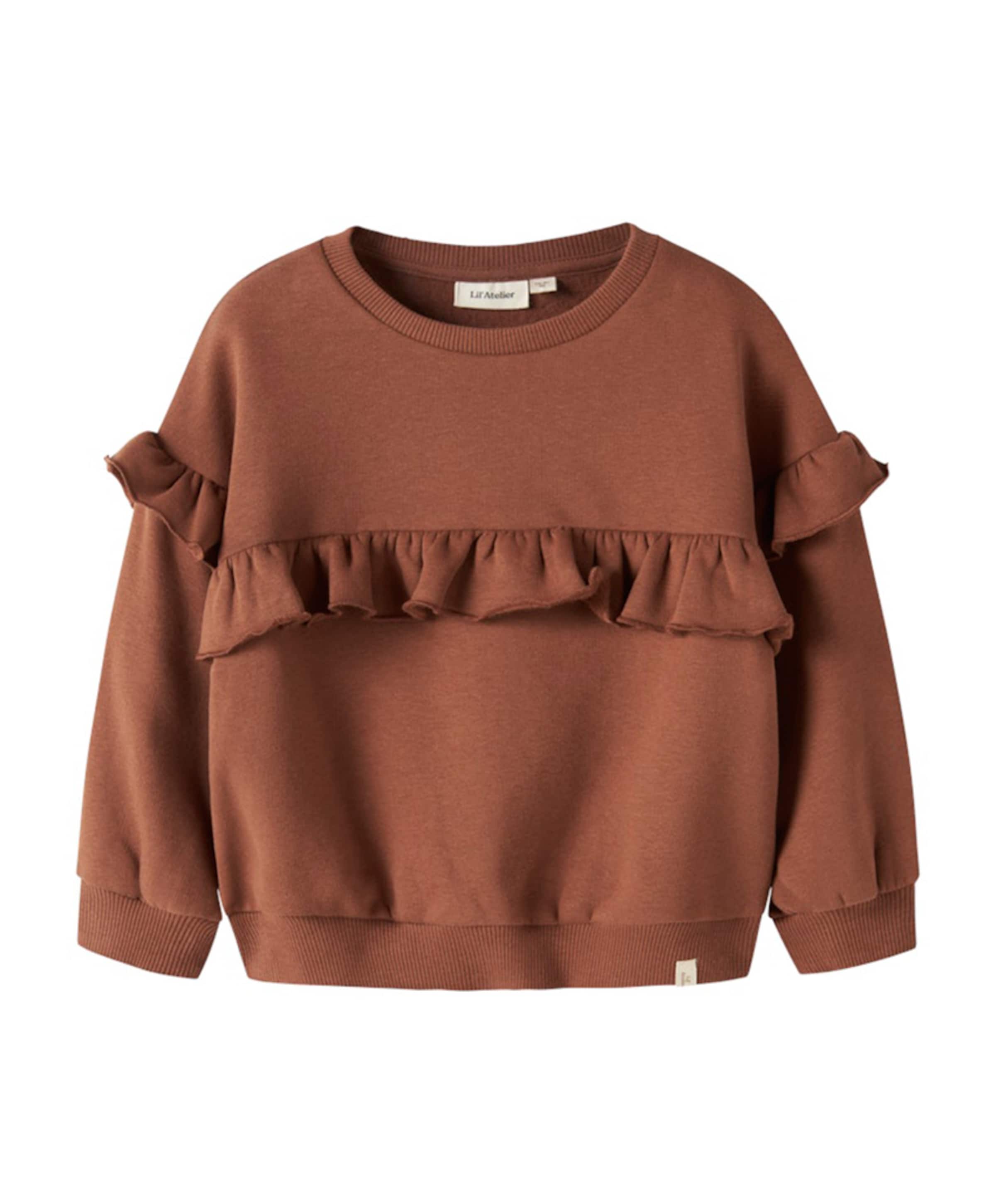 Meisjes sweater bruin