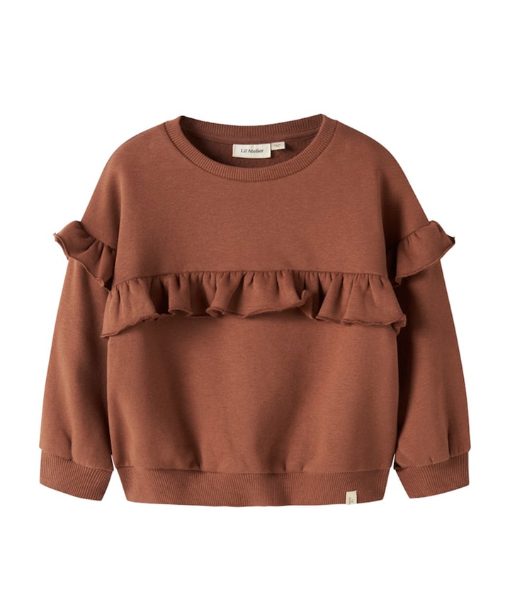 Meisjes sweater bruin