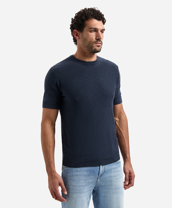 Heren T-shirt blauw