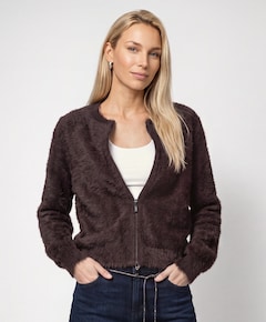 Dames vest bruin