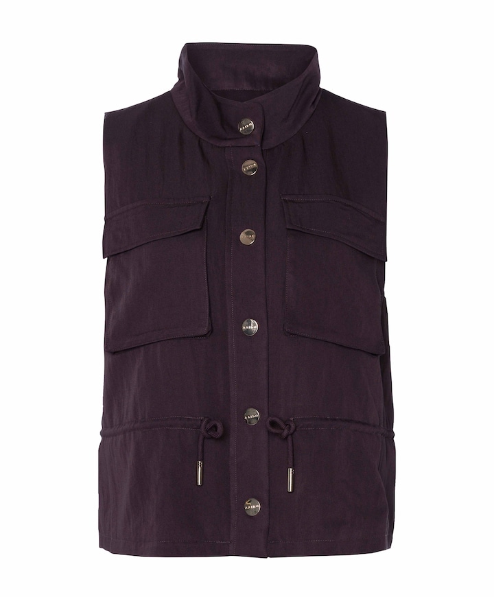 Dames gilet bordeaux