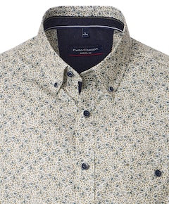 Heren overhemd lange mouw groen