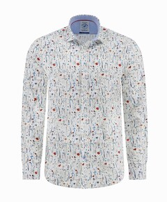 Heren overhemd lange mouw multicolor