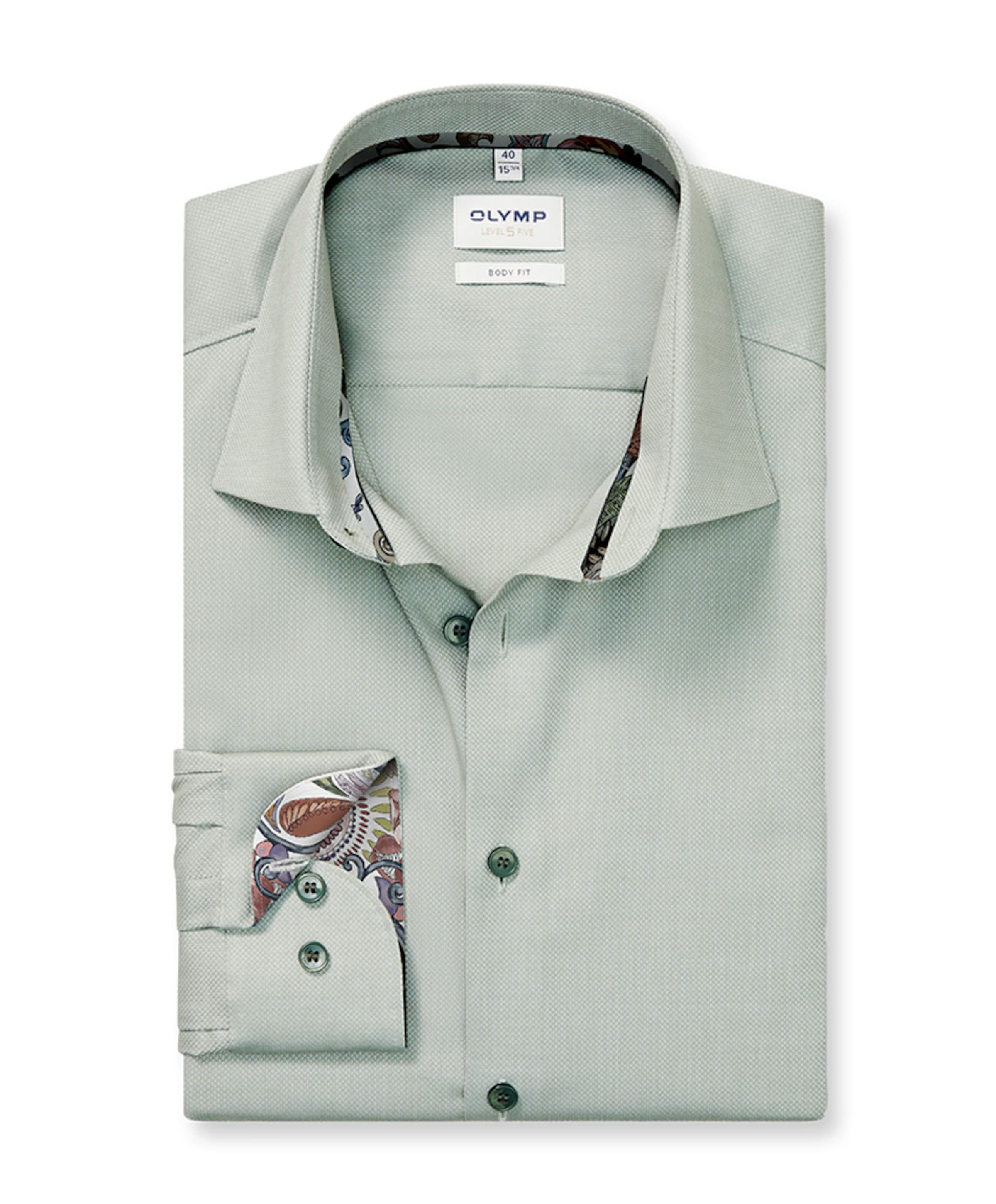 Overhemd lange mouw groen