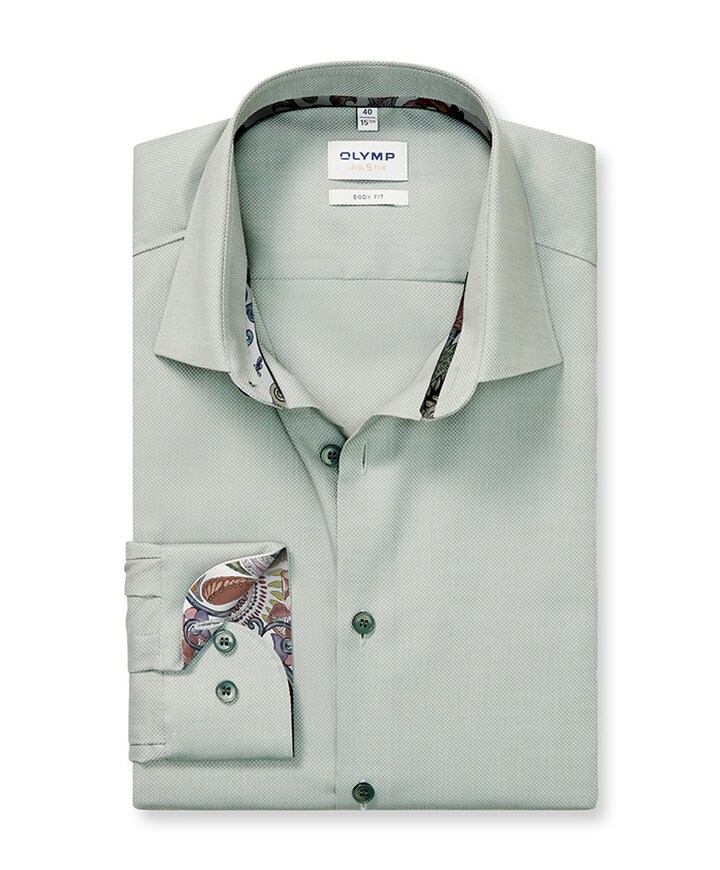 Overhemd lange mouw groen