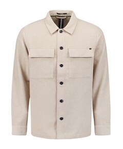 Heren overshirt beige