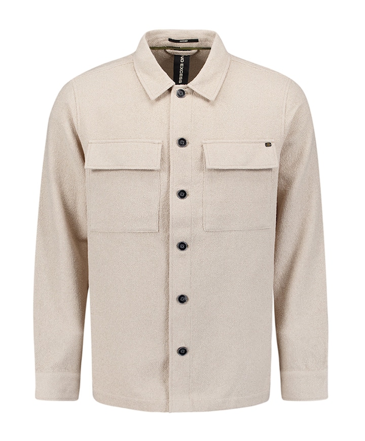 Heren overshirt beige