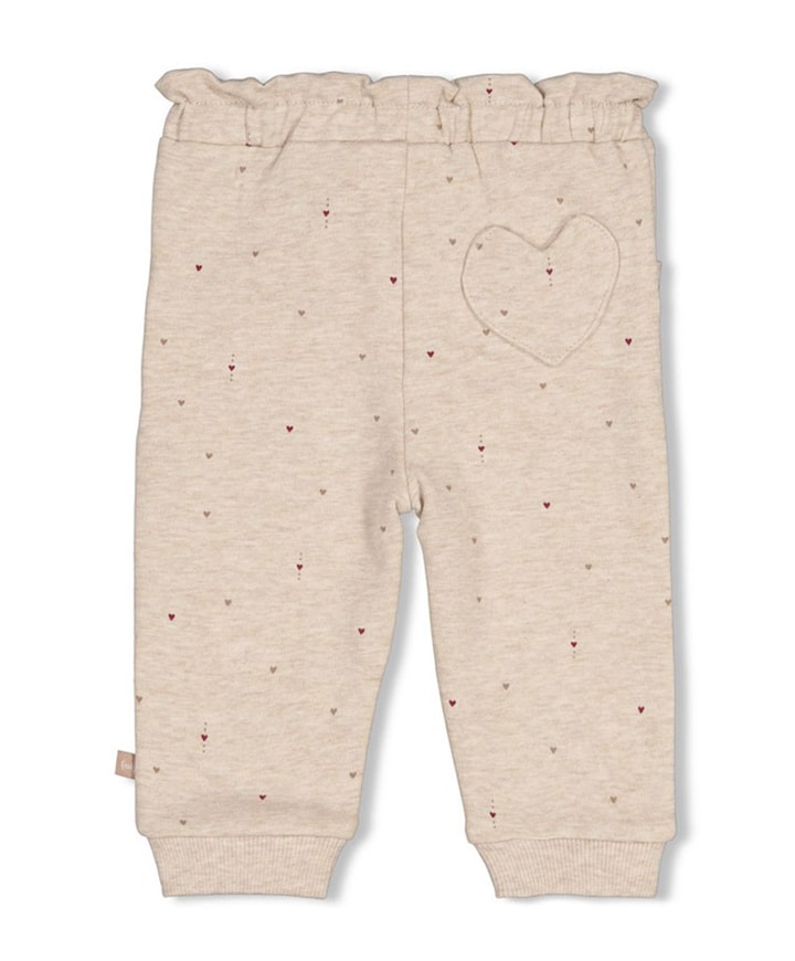 Broek AOP meisjes broek beige