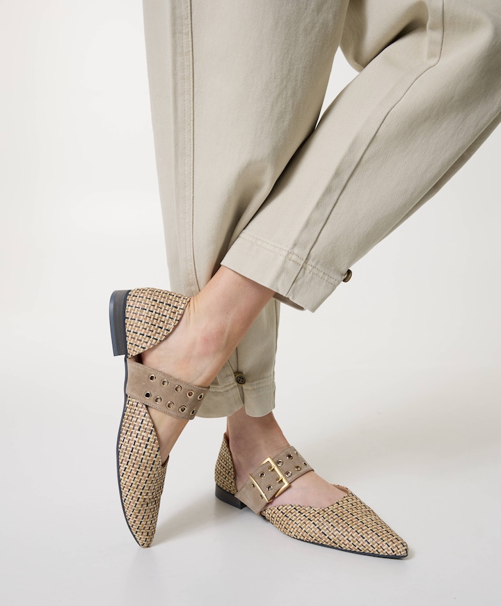 Waiel dames instappers beige