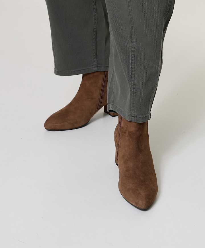 dames enkellaarzen bruin