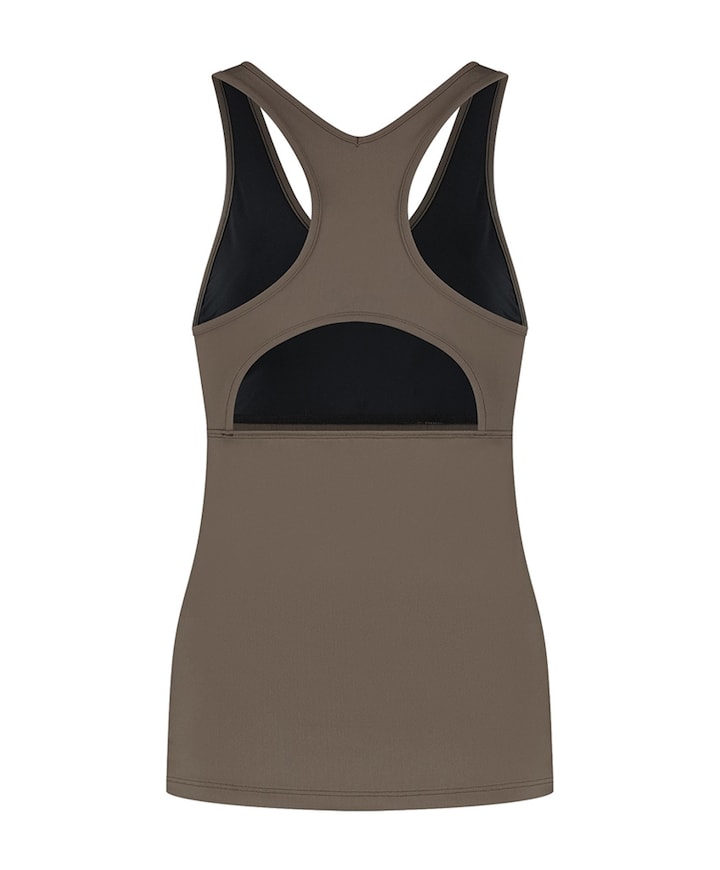 Dames singlet bruin